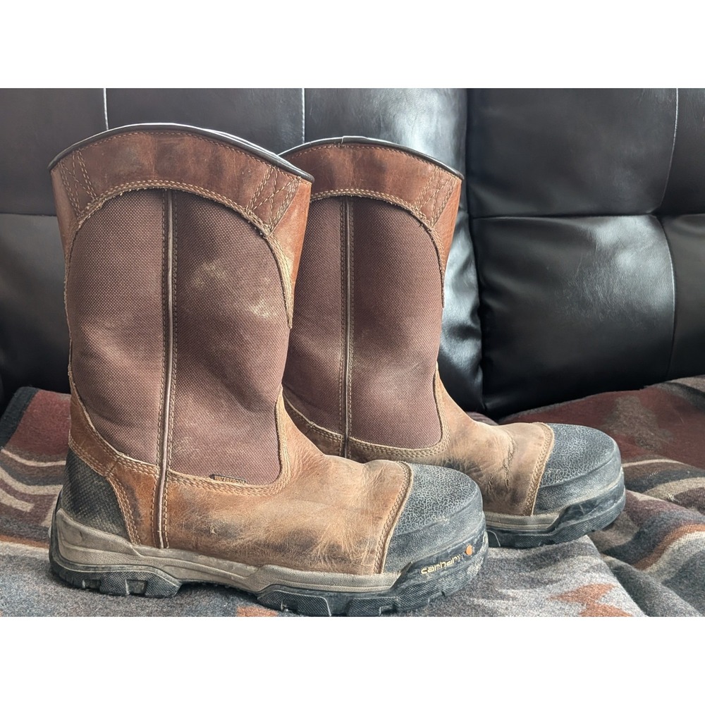 Carhartt Mens Ground Force 10in Comp Toe Waterproof Boot Brown 10 M